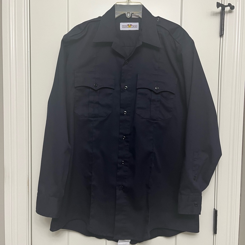 Flying Cross Firefighter / Police Uniform Long Sleeve Shirt - Men’s Large